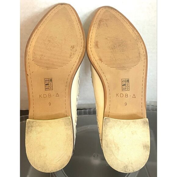 Kelsi Dagger Brooklyn Women's Cream Leather Mesh Loafers Size 9 Medium. - Picture 11 of 11